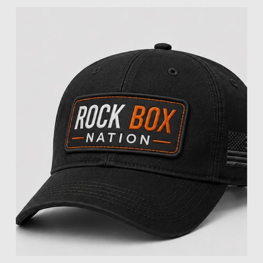 Rock Box Flat Bill front